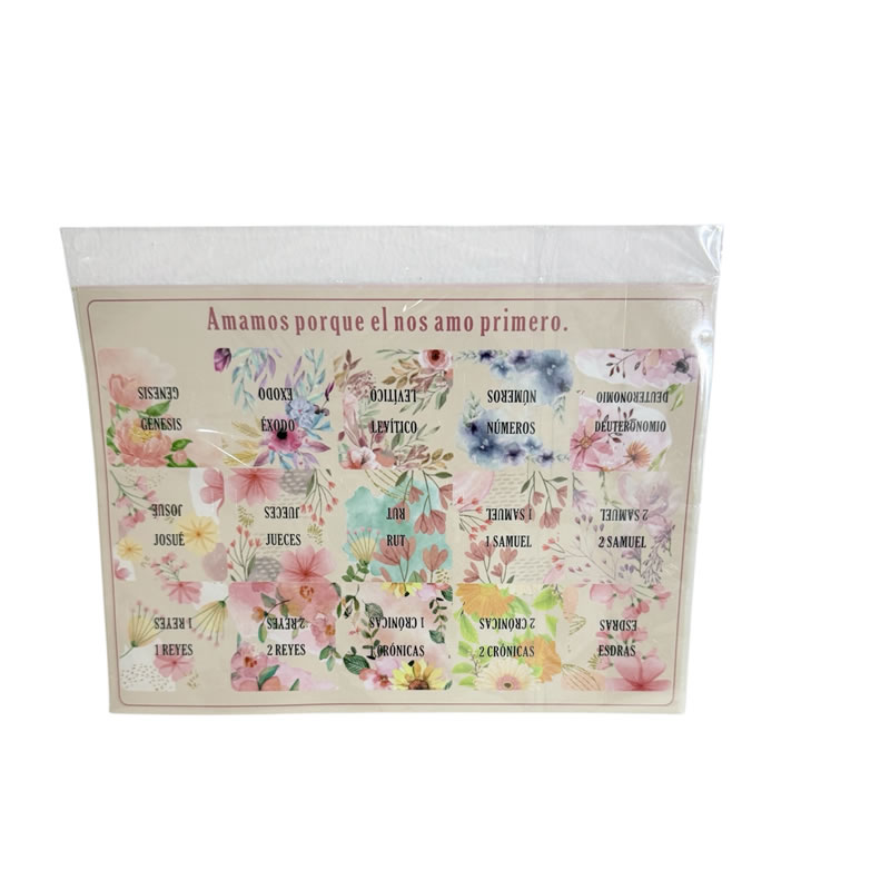 Etiquetas Biblicas Florales