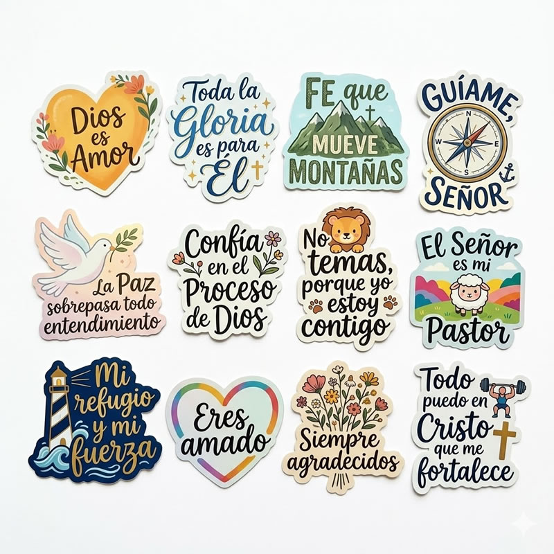 Pegantinas Frases Cristianas